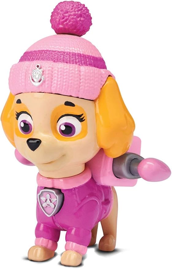 Paw Patrol Snow Rescue – Skye with Transforming Pup Pack and Badge