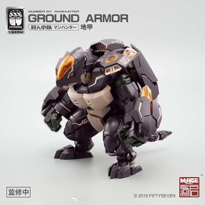 MORISE Hobby FIFTYSEVEN No.57 1/24 Action Figures - Manhunter Ground Armor - Model Kit,Highly Posable Collectible Model Ages 15+
