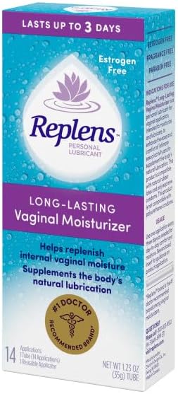 Replens Long-Lasting Vaginal Moisturizer with Reusable Applicator, 14 Count - 4 Pack