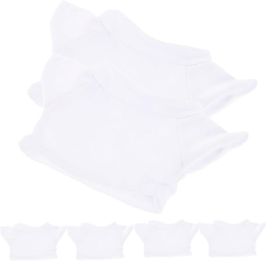Tofficu Bear T-Shirt 6-Pack Classic Plush Bear Costume Shirts for 20Cm Stuffed Animal Clothes with Soft Cotton Fabric and Round Neck Design for Pet Use