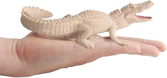 Realistic Wild Life Jungle Animal Figures Model Figurines Crocodile Alligator Desktop Decoration Party Favors Cake Toppers Ornament Bath Toys for 5 6 7 8 Years Kid Boys Girls Toddler