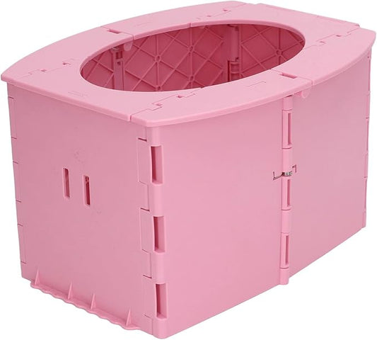 Portable Potty for Toddler Travel, Foldable Toddler Toilet Seat Travel Potty Training Toilet for Boys Girls, Mobile Folding Toilet for Car, Camping, Tourism, Outdoor, Indoor ()