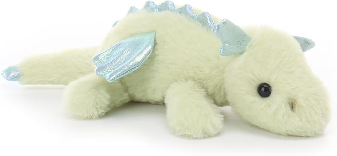 Apricot Lamb Matcha Lying Dragon Stuffed Animals for Kids, Soft Cute Plush Toys for Baby Girl and Boy, 11 Inches