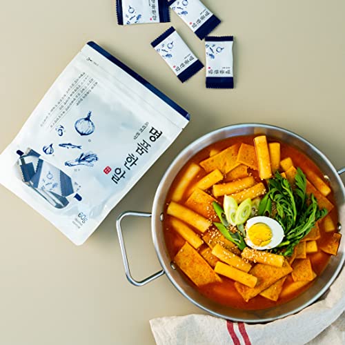 Jwellfood Instant Broth Tablets – Korean Anchovy Stock Healthy Soup Base, 20 Coins | All-Natural Ingredients, No MSG, Easy Cooking 명품한알