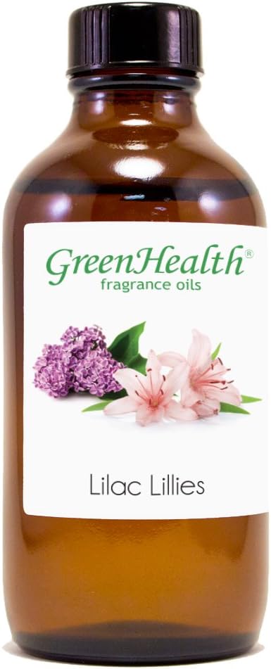 4 fl oz Lilac Lilies Fragrance Oil (Glass Bottle w/Cap) - GreenHealth