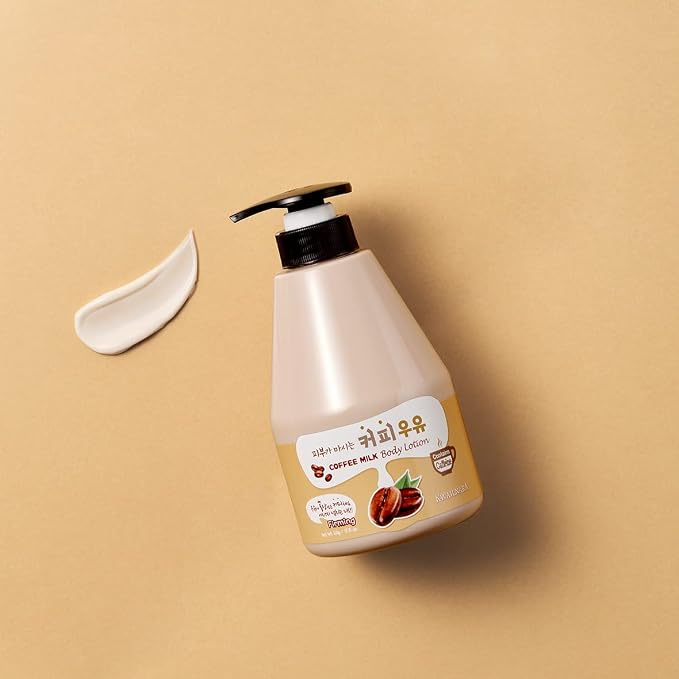 Kwailnara Coffee Milk Body Wash & Lotion Set (19.75 Oz Each) – 2-Piece Korean Skincare Duo for Energized Skin | Milk Protein, Royal Jelly & Antioxidant Coffee Extract | Paraben-Free