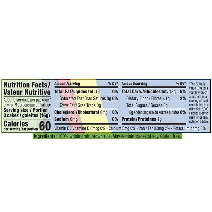 Only Kosher Candy Ultra Thin Salt Free Rice Cakes Squares, (Pack of 12)