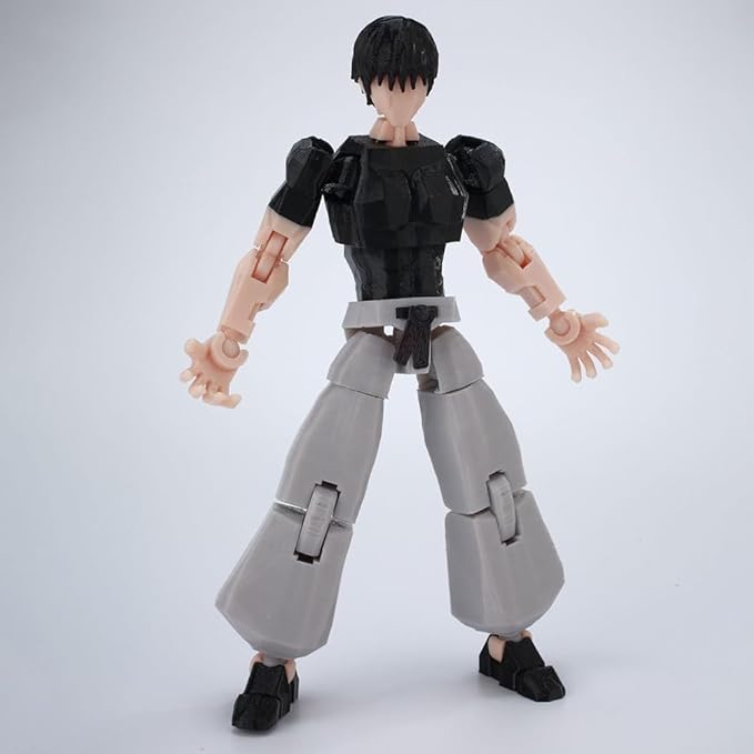 JJK Figure Gojos Action Figure Fushiguro Toji 3D Printed Figurine, Movable Joints Interchangeable Prats, Mini Anime JJK Statue Collectible