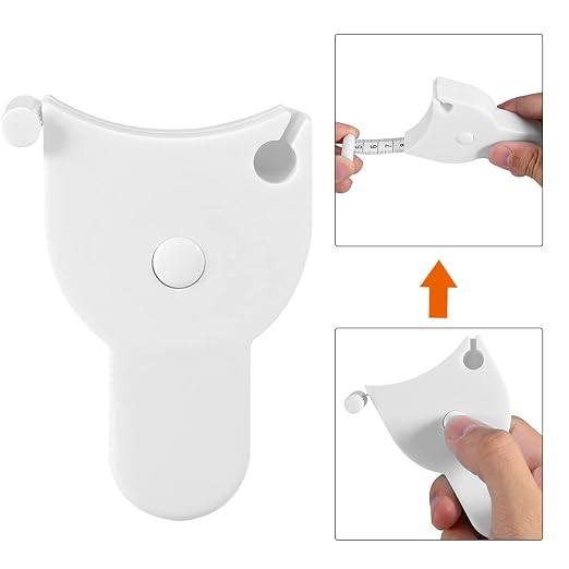 EVGATSAUTO Retractable Body Tape Measure 150cm 60in Accurate Fitness Measuring Ruler for Body Chest Waist Hip Arm with Snug Fit Auto Lock