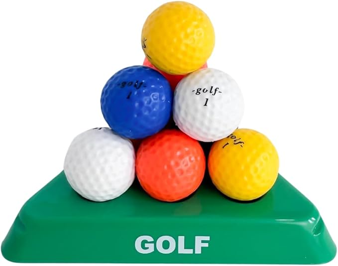 Smarts Pyramid™ 3-Layer Brain Teaser Puzzle – Sports Edition (Baseball, Basketball, Golf, Smiley) (Golf)