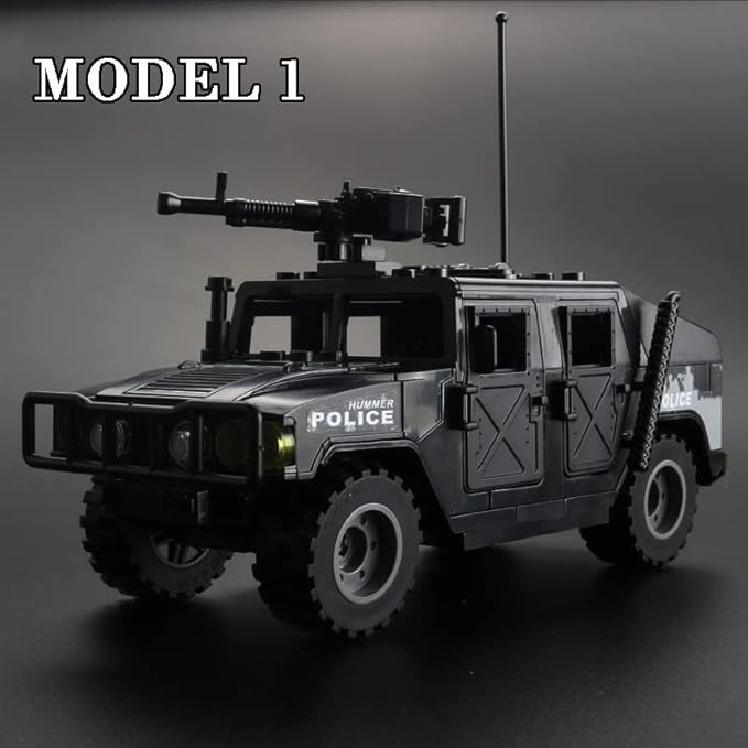 Military Vehicle Building Blocks Set with 6 Mini Soldiers, 4 in 1 Army Truck Building Kit, Army Vehicles Toys for Boys