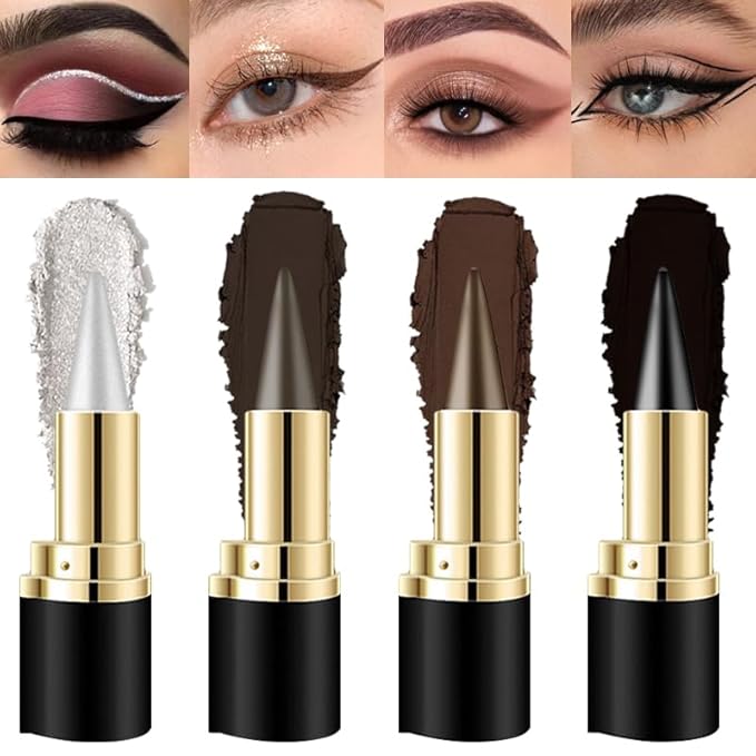 2Pcs Ultra-Pigmented Black Eyeliner – delineador de ojos for Bold, Goth-Inspired Looks, Waterproof & Smudge-Proof Formula, Long-Lasting & Intense Color for Dramatic and Smoky Eyes Makeup