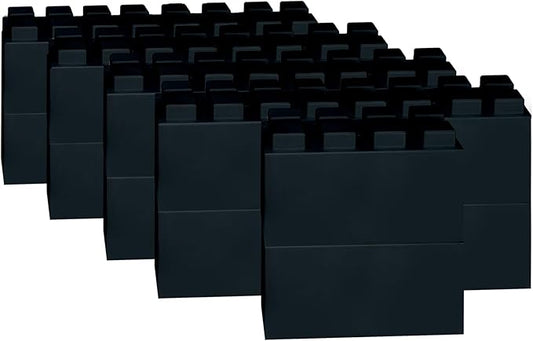 EverBlock 12' x 6' Full Size Plastic Modular Bulk Pack | Giant Building Blocks | Easy to Connect & Reuse | Indoor & Outdoor Use | Build Displays & Structures | Black