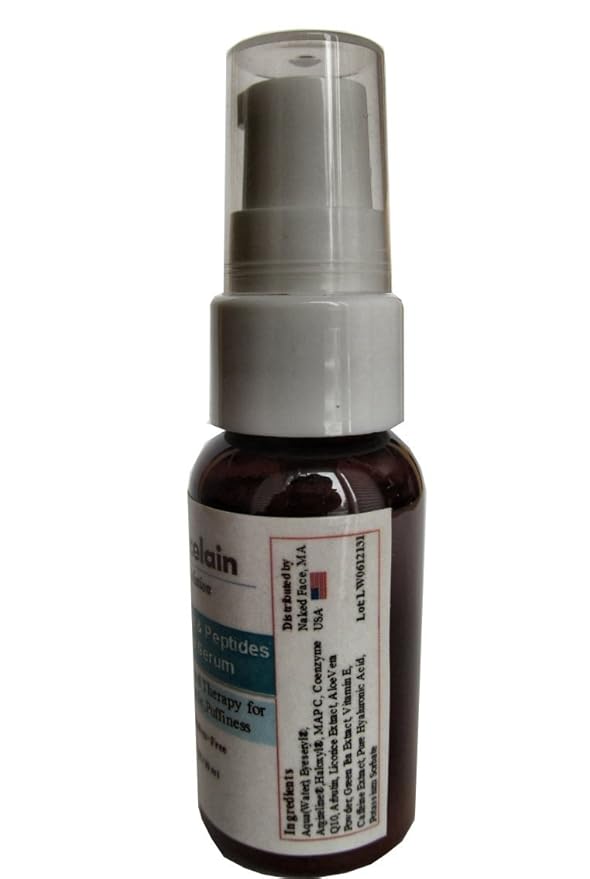 Caffeine & Peptides Eye Serum Enriched with Argireline®, Eyeseryl®, Haloxyl®, Coenzyme Q10, Caffeine, Vitamin C &E, Hyaluronic Acid Intensive Treatment for Dark Circles, Puffy Baggy Eye 1 oz