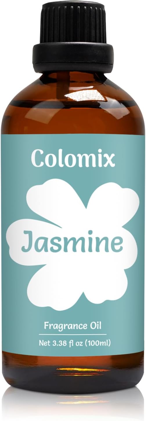 3.38 Fl.Oz Fragrance Oil, Premium Jasmine Oil for Soap Supplies, Candle Making and More DIY Projects, Essential Oils for Diffusers for Home, Soft Floral Scent Oils, Spring Aroma Oil Gifts