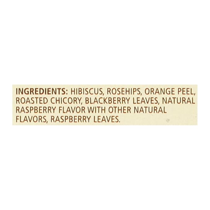 Celestial Seasonings Raspberry Zinger Herbal Tea, Caffeine Free, 20 Tea Bags Box (Pack of 6)