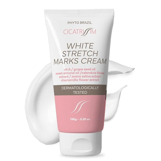 Cicatrissim Targeted Stretch Mark Cream for White and Established Striae - Softens Stretch Marks, Evens Skin Tone, and Supports Firmer Skin - All Skin Types - 5.3 oz