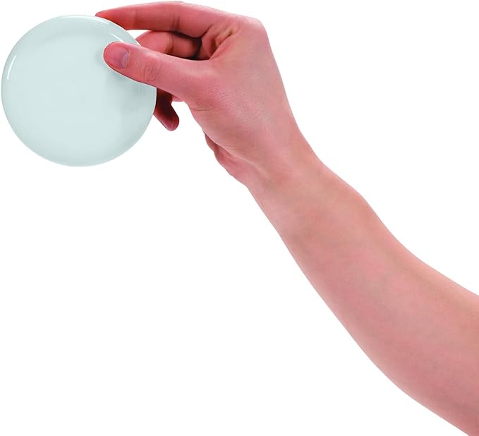 Fun Express White Flying Disc Frisbee 72 Pack - Mini 3.5" Plastic Frisbees for Kids Bulk Set | Perfect for Parties, Schools & Outdoor Play | Lightweight Flying Discs Toys for Ages 3+
