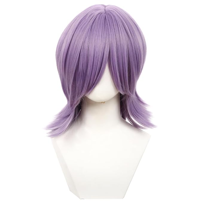 Men Mystery Saja Costume Wig Anime Demon Boys Cosplay Props Halloween Party Outfit Accessories Merch Purple