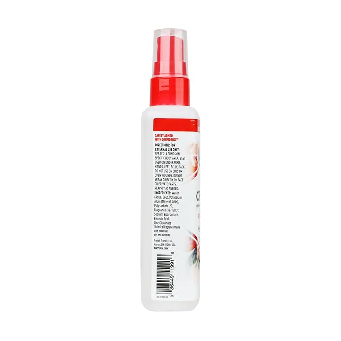 Crystal Essence Deodorant Spray, Pomegranate, 4 oz