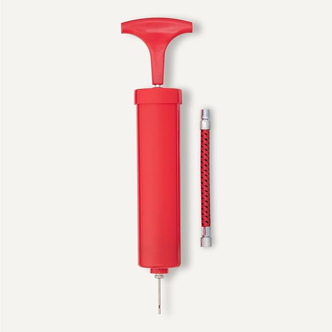 Amazon Basics 10-Inch Playground Kickball, 2-Pack, Red with Pump