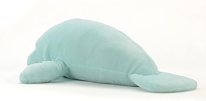 Simulation Manatee Plush Toy, 15.74inch Super Soft Lifelike Manatee Stuffed Animal Plush Toy Cute Kids Birthday Gift Throw Pillow Home Decor