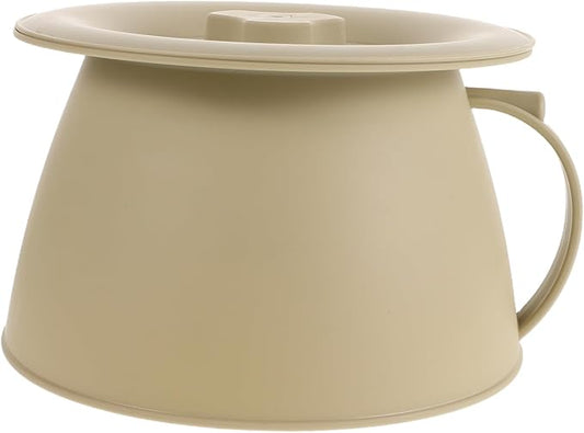 Thickened Plastic Spittoon Lid Bedside Commode Bucket for Elderly Boys and Girls Urinal Potties Portable Bedpan Emergency Travel