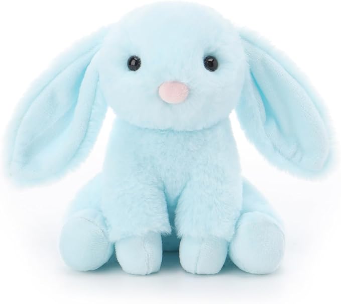 Apricot Lamb Sky Blue Bunny Stuffed Animals for Kids, Soft Cute Plush Toys for Baby Girl and Boy, 6 Inches