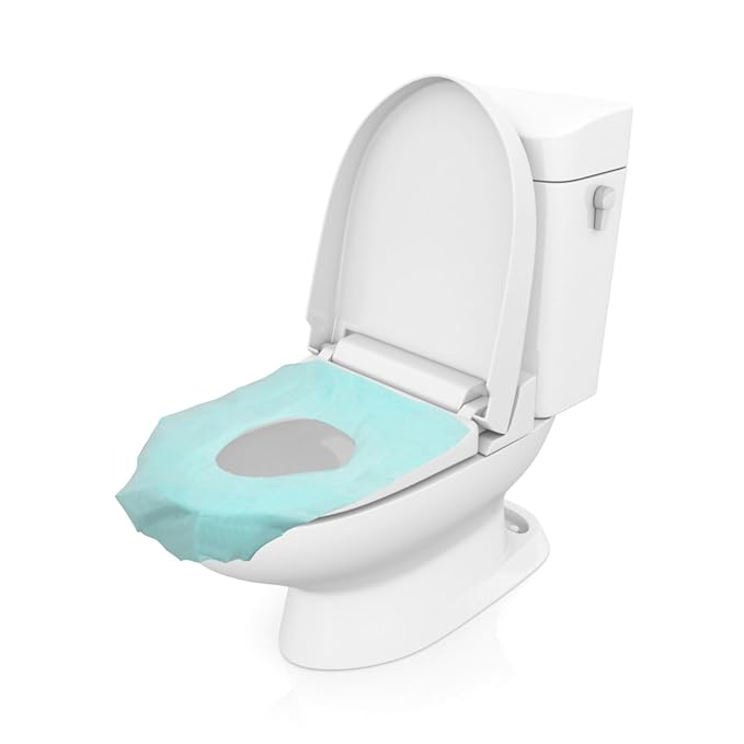 Toyvian 10pcs Toilet Mat Toilet Seat Liner Potty Seat Covers Travel Toilet Seat Soft Extra Large Individually Non Slip Individually Wrapped Potty Chair Liners Light Pulp Paper