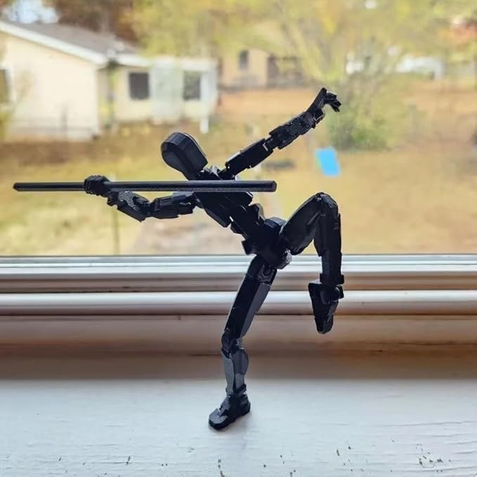Titan 13 Action Figure,2025 New Lucky Robot 13 Action Figures,3D Printed Action Figure,Dummy Robot 13 Action Figures Desktop Decorations Game Gifts (5 pcs)