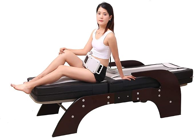 Premium Jade Roller Far Infrared Full Body Massage Bed Table (Black)