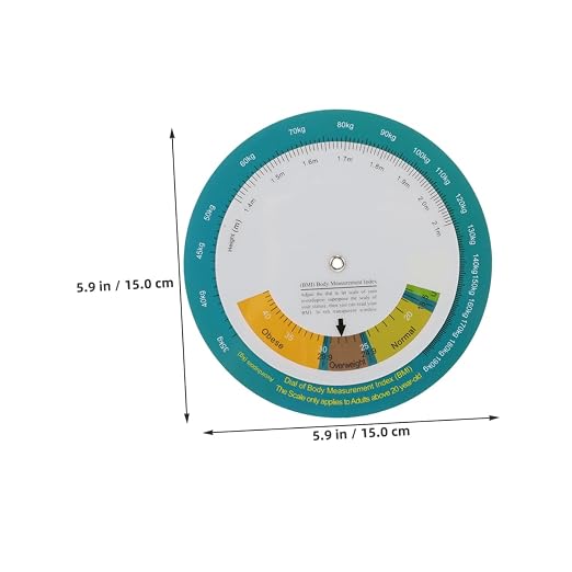 2pcs Bmi Body Index Wheel Wall Mounted Health Monitoring Tool for Weight and Height Measurement Compact Diet Tracking Calculator for Home and Gym Use