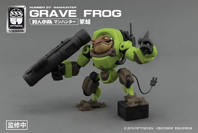 MORISE Hobby FIFTYSEVEN No.57 1/24 Action Figures - Manhunter Grave Frog - Model Kit,Highly Posable Collectible Model Ages 15+