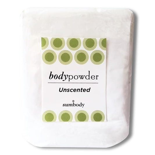 100% Natural Unscented Body Powder Refill Talc & Cornstarch Free, Feet, Butt, Underarms, Absorbs Odor/Sweat Prevents Chafing, Multi-use, Deodorant, Arrowroot