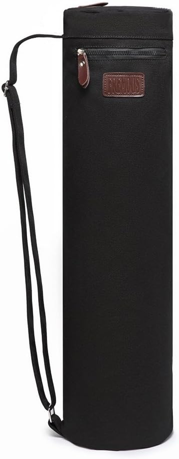 Yoga Mat Bag,Full-zip Exercise Yoga Mat Canvas Carry Bag for Women and Men - Double Storage Pocket,Easy Access Zipper, Adjustable Shoulder Strap and Handle,Fits Most Mat