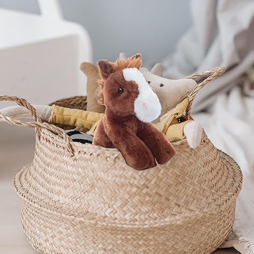 The Petting Zoo Floppy Horse Stuffed Animal Plushie, Gifts for Kids, Wild Onez Wildlife Animals, Horse Plush Toy 8 inches