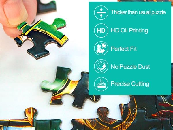 Christmas Cozy Living Room 300 Piece Puzzle for Adults, Fun Puzzles for Adults 300 Pieces with HD Print & Poster, 17"x11" Dust Free, for Gifts Halloween Christmas Family Games Lovers