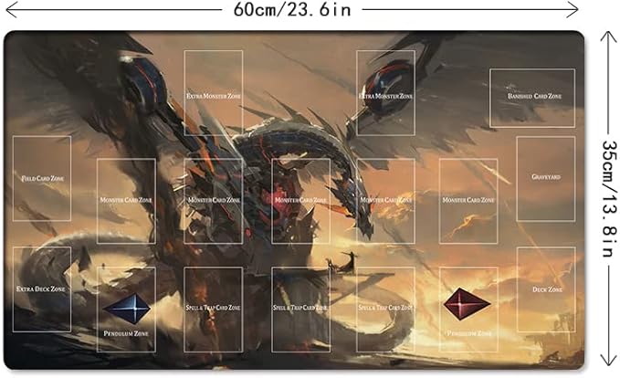 New Playmat Cyber Dragon Infinity The Silver Castle CCG TCG Trading Card Game Mat + Free Bag (ZD014-883-A)
