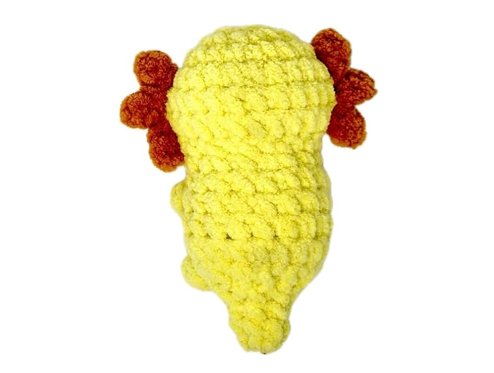 Axolotl Adorable Handmade Crochet Axolotl Stuffed Toy - Baby Axolotl Perfect Plushie for Girls & Boys, Soft and Huggable, 6 inches tall