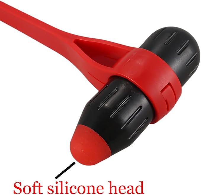 Massage Hammer for Back Body Stress Reliever Elastically Bendable Handheld Plastic Massor (A)