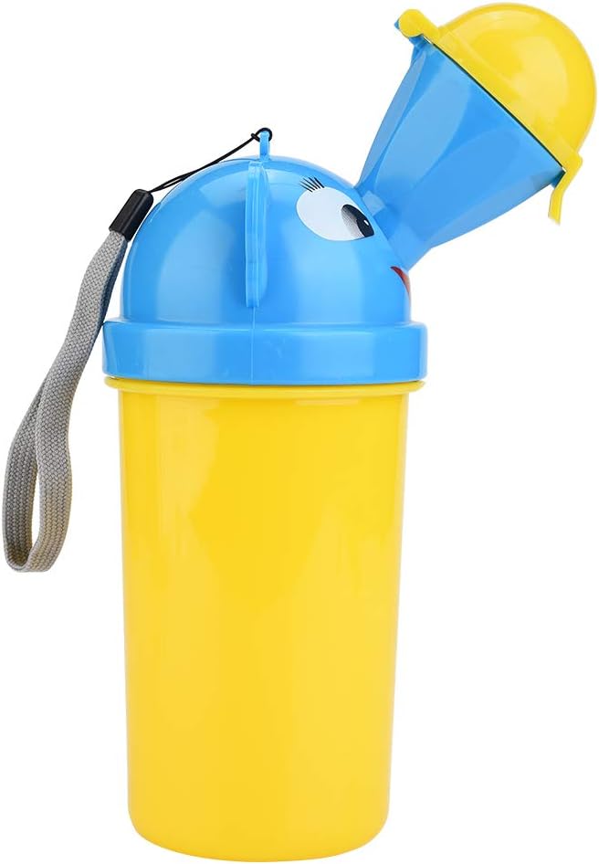 Upgrade Cute Cartoon Shape Boys and Girls Child Pee Training Cup Emergency Travel Potty Toilet for Toddler Car Camping Travel (Boys),Baby Portable Urinal Potty, Baby Portable Urinal Potty, Upgra