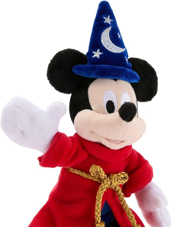 DISNEY STORE Official Mini Bean Bag Plushies - Sorcerer Mickey Mouse - Cute Stuffed Animal with Detailed Sculpting, Embroidered Features, Bean Bag Bottom Plush Toys for Kids