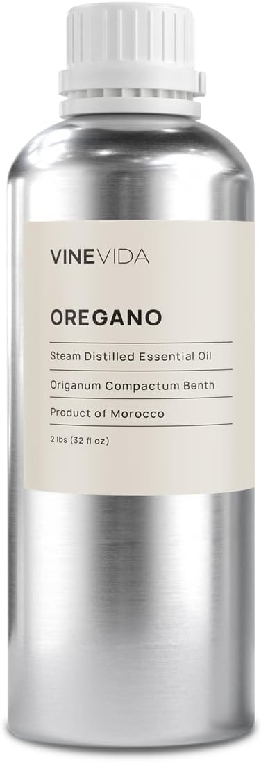VINEVIDA Oregano Essential Oil - 32 oz - Undiluted - DIY Candle Scents - Bulk for Soap Making