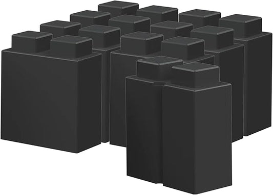 EverBlock 3” x 6” Quarter Size Plastic Modular Block Bulk Pack | Giant Building Blocks | Easy to Connect & Reuse | Indoor & Outdoor Use | Build Displays & Structures | Dark Gray