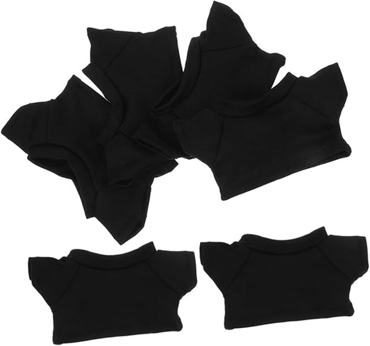 HANABASS 6pcs DIY Mini Bear Clothes Bear T Shirt for Stuffed Animals Sublimation Blank T Shirts for Outfits for Customization