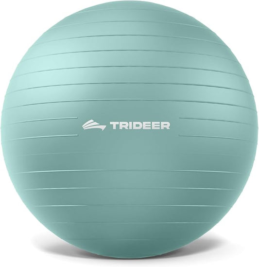 Trideer Exercise Ball Yoga Ball,Office Seating & Balance Ball Chair, Stability Ball for Pilates, Physical Therapy,Core Training & Balance Improvement & Stretching