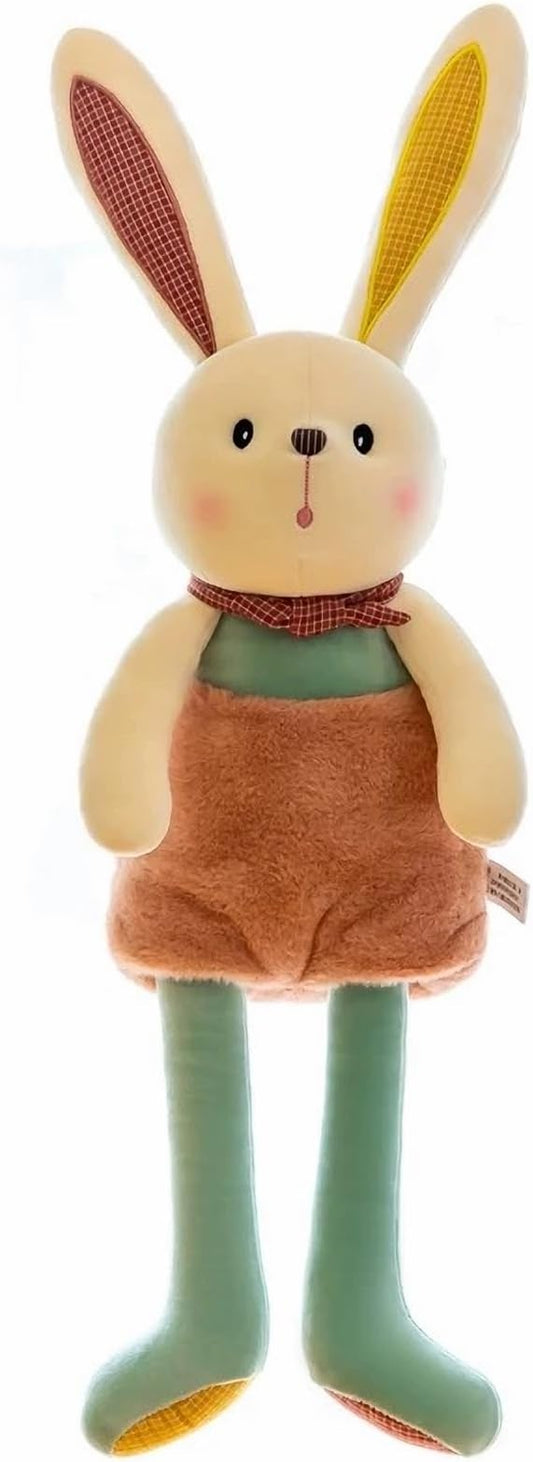 Plush Bunny -17'' Plush Stuffed Rabbit Pull-Out Ears and Legs, Cute Bunny Rabbit Soft Plushie Toy