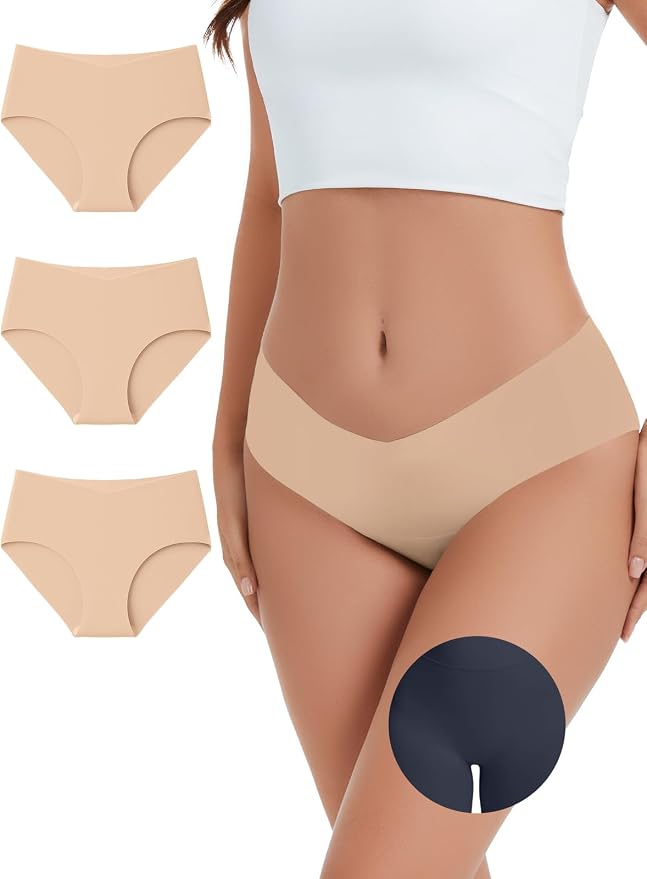 Camel Toe Underwear for Women Seamless Underwear No Show Camel Toe Concealer Invisible Workout Gym Yoga Panties