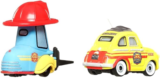 Disney and Pixar Cars Diecast Luigi and Guido Rescue Toy Vehicle for Ages 3 and Up