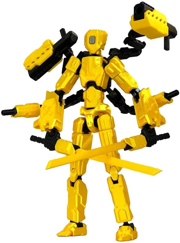 T13 Action Figures Helix Robot 8 Inch, Assembly Completed T 13,3D Printed Robo 13 - The Premium Action Figures for Sci-Fi Enthusiasts Blue (Glows in The Dark)